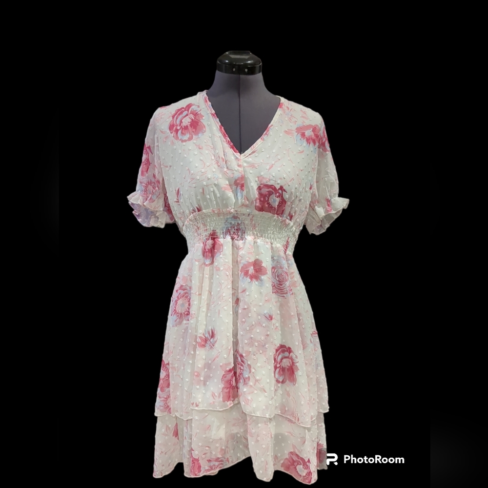 Peach Love California Floral Dress